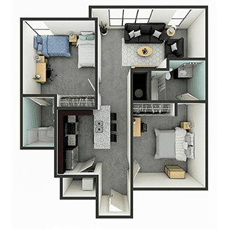 B2 Floor plan layout