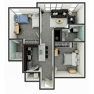 B2 Floor plan layout
