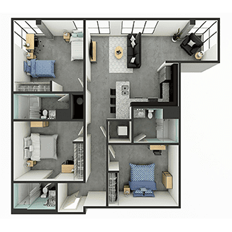 C3 Floor plan layout