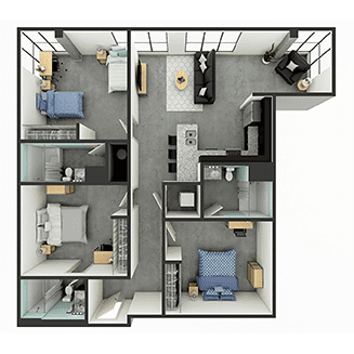 C3 Floor plan layout