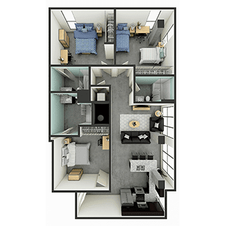 C1 Floor plan layout